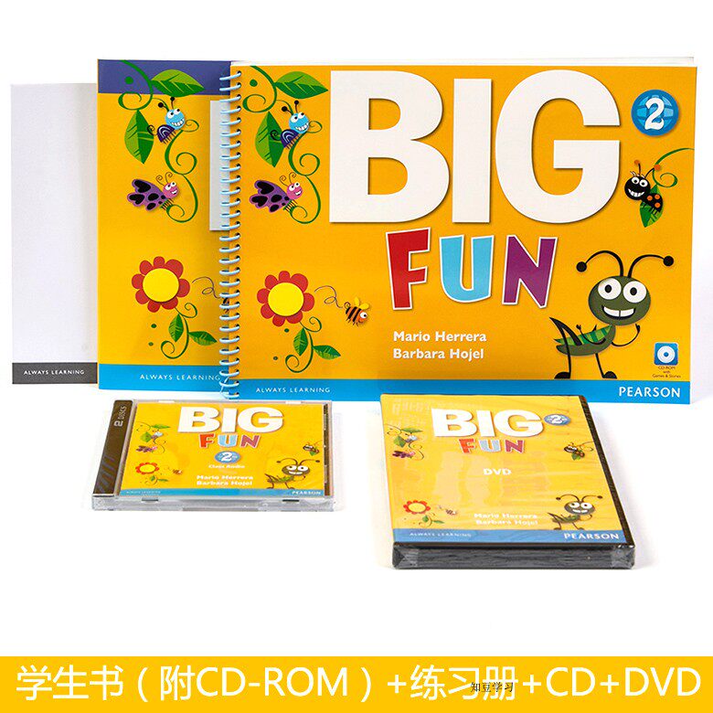 Bacon young children English Big Fun 2 students with book practice book DVD CD suit spot