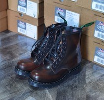 (Physical spot) British SOLOVAIR womens Martin boots autumn and winter tooling zipper new 8-hole boots
