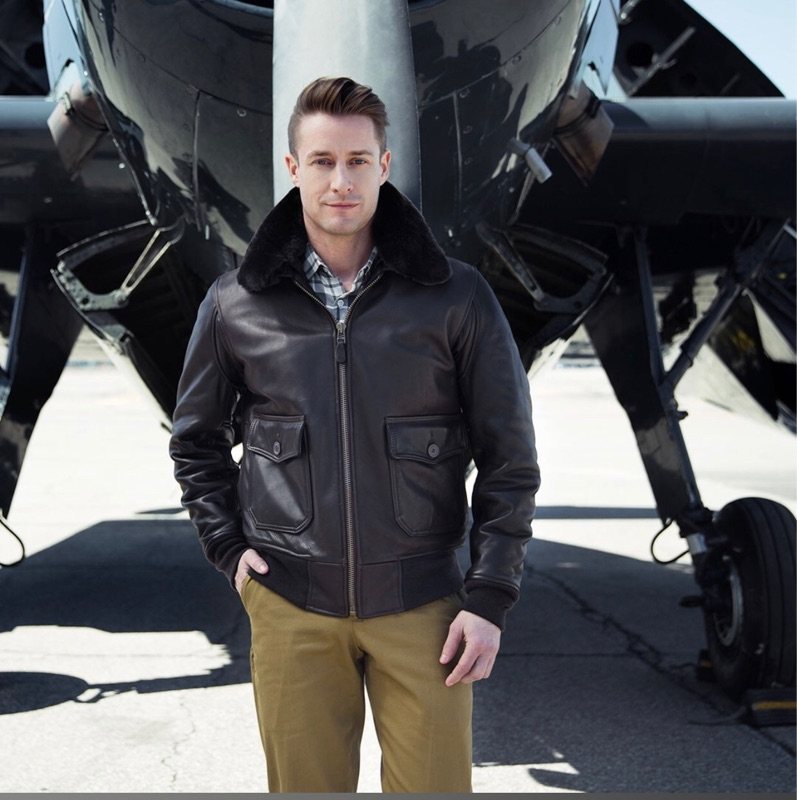 American origin COCKPIT calfskin G1 classic flight jacket autumn and winter men's leather hot new