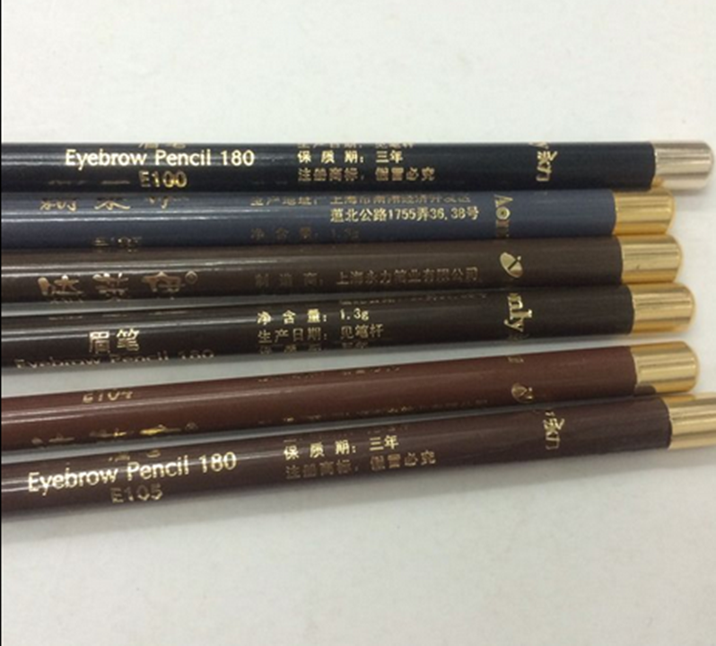 莱伊 pencil Bút chì lông mày 1818 không thấm nước và không thấm mồ hôi Bút chì cứng lòng không nở được bột lông mày Bút chì lông mày bút chì bút kẻ chân mày