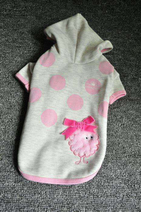 Daily single cute fur ball dog clothes spring and autumn clothes pet household clothes pet clothes