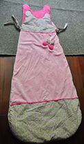 Outer single pink pastoral small flower baby anti-kick sleeping bag