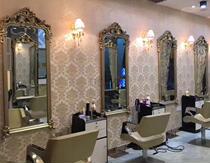 New European-style full-body dressing mirror clothing store fitting mirror living room porch wall-hanging haircut mirror