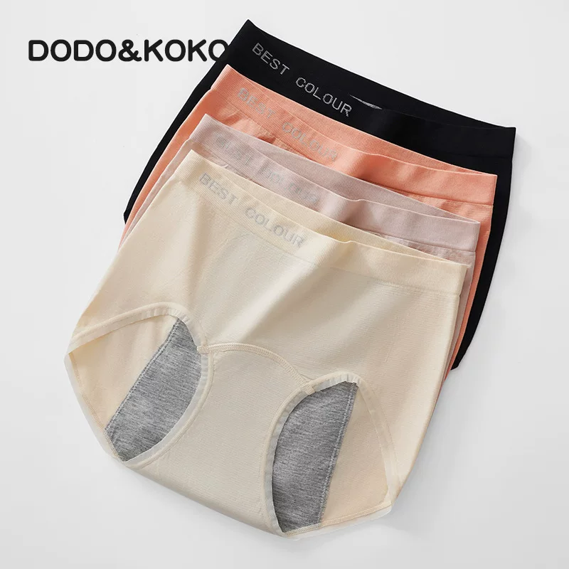 Две упаковки гигиенических трусов dudu & koko с защитой от менструации, антиутечка без запаха, бесшовные, высокая талия, без треугольника