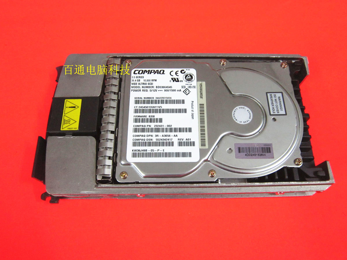 COMPAQ Compaq BD03664545 3R-A3056-AA 36 4GB 10K U3 server hard disc