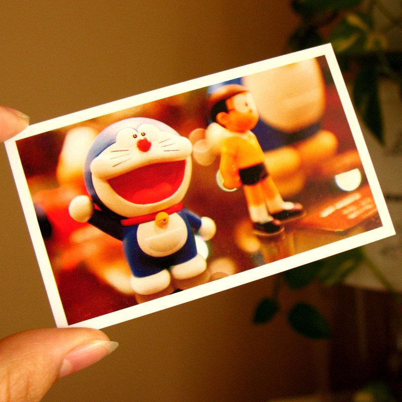 Doraemon Dream Machine Cat Pattern Han Edition LOMO Sen Xiao - fresh heart small Kagree Card Blessing Mini Card