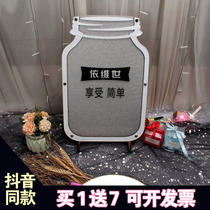 Silver Atmosphere Business Sign to Bottle Wood Chip Event Warm Field Guests Sign Mementos Blessing Signature Board Photo Frame Bentai