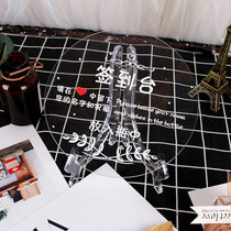 Transparent Meeting Table Name Table Card Creative Knot Wedding Guest Seat Card Table Card Personality Name Desk Card Sign to Taiwan