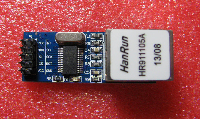 ENC28J60 SPI interface Ethernet Network module 51 AVR ARM PIC code mini version