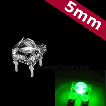 5mm high - bright round green mermaid green green LED lamp beads light - emitting diodes 4 feet