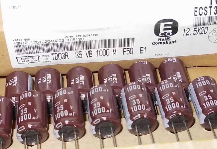 Black Kong high frequency electrolytic capacitor 35V1000UF 13X20 brand new original dress