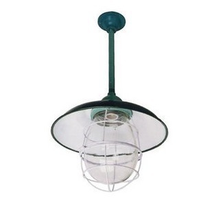 Three-proof lamp waterproof and dust-proof moisture-proof lamp outdoor lamp factory lamp work safety lamp glass lamp work mine lamp shade green black