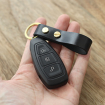 Slow work Japan New Jubilee Hip Leather Double Nail Key Clasp minimalist design small pure copper keyring