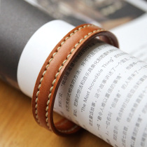 Slow Work Handmade Japan New Delight Horse Hip Leather Couple Bracelet Handsewn Cortical Bracelet Minimalist Art Retro