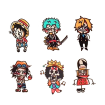 Full 15 oldschoo One Piece tattoo sticker waterproof female lasting simulation Japanese color hipster