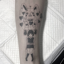 Full 15 yuan is loved to be tied and overcontrolled dark depraved tattoo stickers waterproof female lasting simulation South Korea