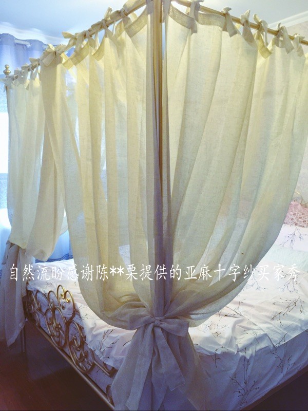 Ren-giường vỏ Đông Nam gió Địa Trung Hải của Mỹ Trung Quốc bốn cột rèm cửa giường Mantle tấm màn che cưới lãng mạn - Bed Skirts & Valances rèm giường tầng ký túc xá