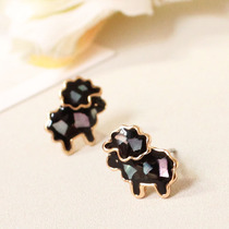 South Korea Korean version of exquisite small cute shell lamb earrings fake earrings ear clip no pierced ears earrings gift