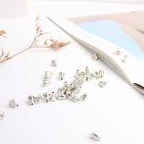 Share no pierced ears anti-pain cushion plug silicone ear jacket with pierced ears transparent ear plug metal hypoallergenic ear cap