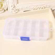 Limited purchase 10 15 lattice transparent detachable lattice earrings jewelry storage box Transparent storage box jewelry box