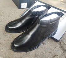 2020 New Dynasty wool cotton leather shoes mens boots cowhide cotton shoes (leather and wool) 82002