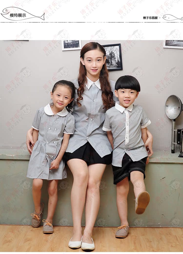 Mùa hè phong cách mới 2018 đồng phục học sinh trình diễn trang phục phiên bản Hàn Quốc của quần áo mẫu giáo đại học trực tiếp váy trẻ em hàn quốc