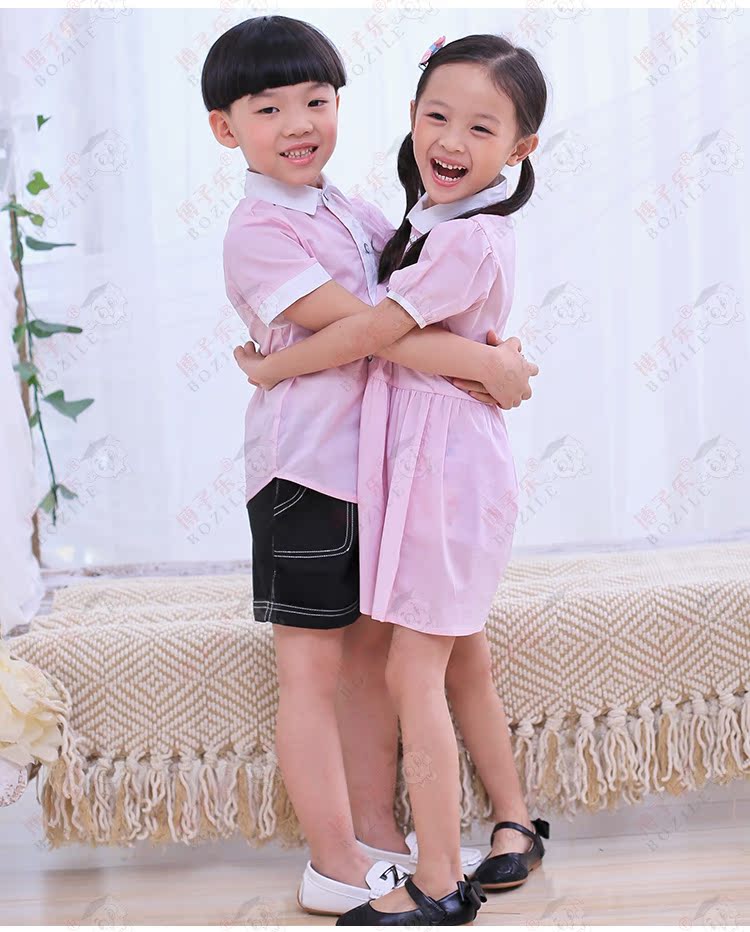 Mùa hè phong cách mới 2018 đồng phục học sinh trình diễn trang phục phiên bản Hàn Quốc của quần áo mẫu giáo đại học trực tiếp váy trẻ em hàn quốc