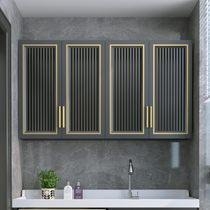 Space aluminum mirror cabinet wall-mounted bathroom mirror storage integrated Cabinet rack wall-mounted balcony storage cabinet