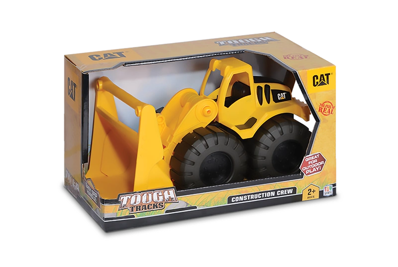 Chính hãng Carter CAT Engineering Car Set Xe nâng Máy xúc Bulldozer Xe tải bãi biển Xe đồ chơi Gửi Khủng long - Chế độ tĩnh