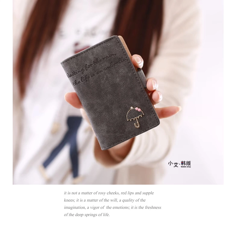 Phiên bản tiếng Hàn của chiếc ô nhỏ túi đựng thẻ phụ nữ nhiều thẻ bit chủ thẻ tín dụng dễ thương chủ thẻ dung lượng lớn túi mini thủy triều mỏng - Chủ thẻ