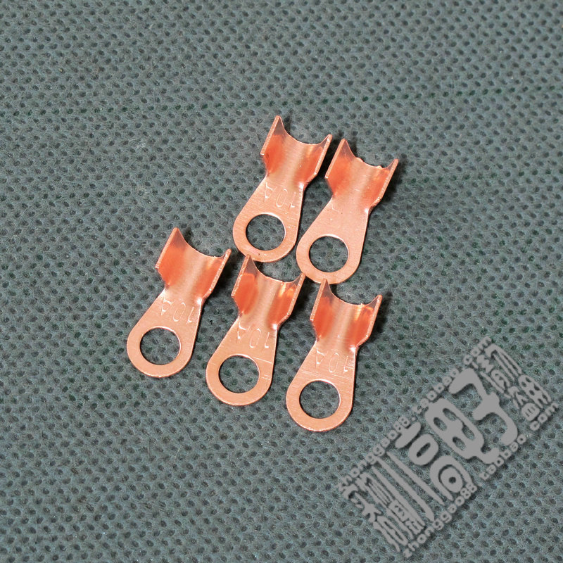 Round - mouth wiring nose wire ear copper ear OT 10A hole diameter 5MM