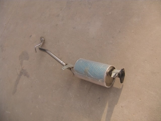 Hafei Baili rear section double-layer thickened stainless steel exhaust pipe muffler muffler