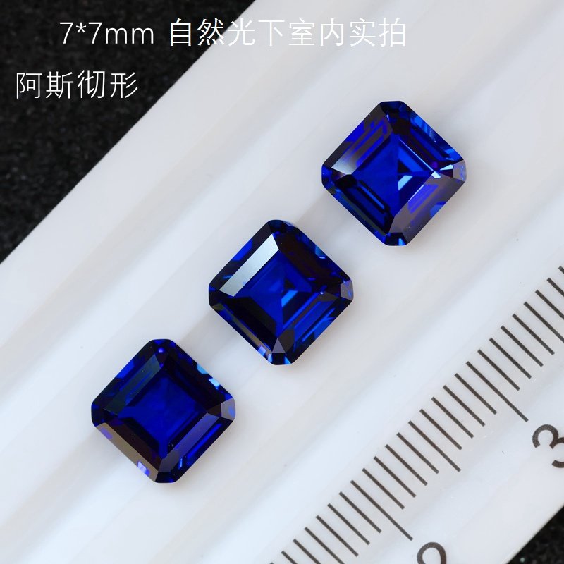 合成サファイア、養殖サファイア、ロイヤルブルーコーンフラワー、ラボグロウンジュエリーセッティング