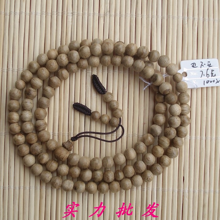 Real goods Indonesia Papua sunken fragrant Buddha handmade 0 6cm6mm108 lots of batch