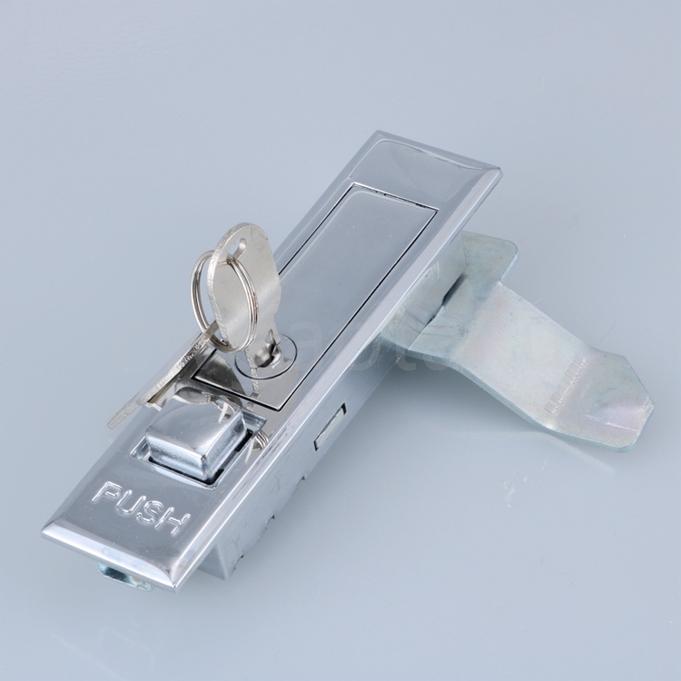 MS504-2-1 button bounce lock H-501-2-1 iron cabinet lock communication cabinet lock distribution box door lock