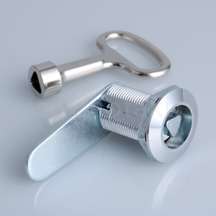 MS403-25 Triangle lock trash can lock triangle lock environmental protection car triangle lock distribution cabinet box iron cabinet turn tongue lock