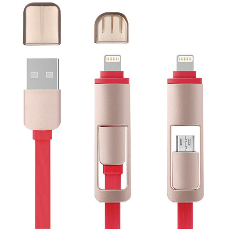Two-in-one data cable Android typec suitable for Apple one-to-two mobile phone charging cable small gift custom logo