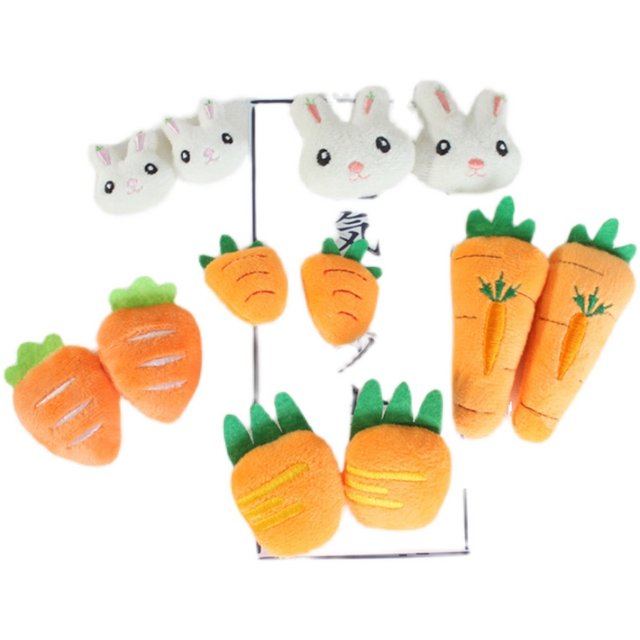 5 ຈັດສົ່ງຟຣີ brooches rabbit plush carrot, ງາມພຽງເລັກນ້ອຍອຸປະກອນ rabbit ສີຂາວ, ຖົງ, ຫມວກ, ອຸປະກອນເຄື່ອງນຸ່ງຫົ່ມ