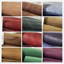 New leather first layer cowhide oil wax leather crazy horse leather high-quality DIY handmade leather bag leather corner fabric 7