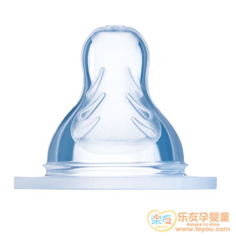 乐友孕婴童MAM防胀气丝感奶嘴X型双只装 宝宝奶嘴 新生儿奶嘴