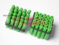 Plastic expansion screw rubber granules green straight flat head screw expansion plug green 6mm 1 yuan 25 pieces