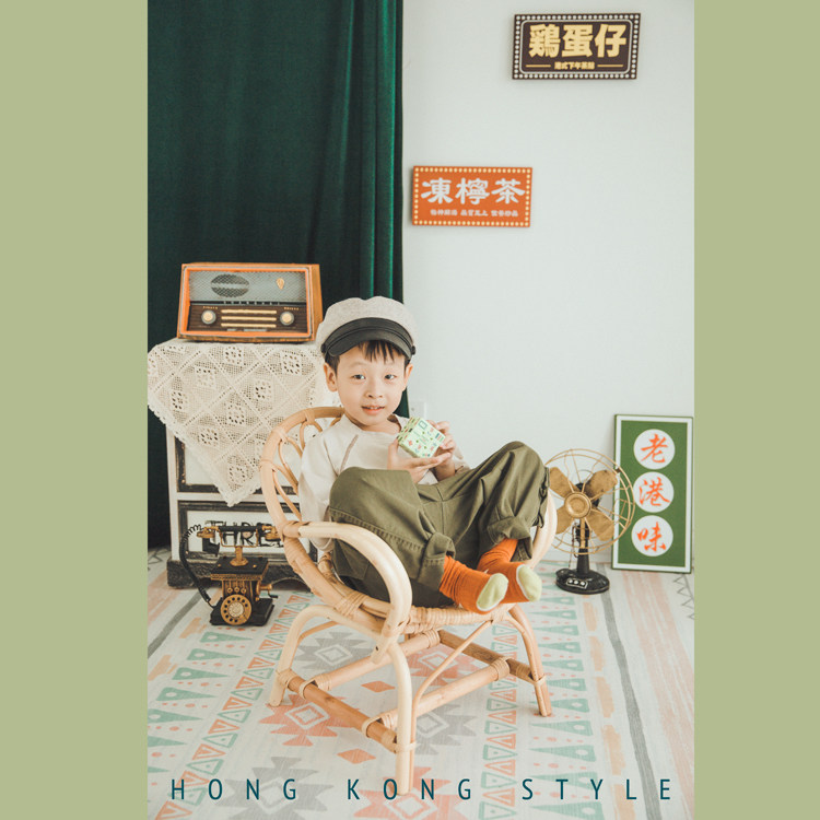 Spade Photography Vintage Harbor Style Old, Medium and Old Children Shooting Scene Unisex Props