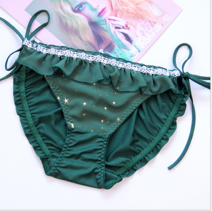 Plus Mast Size Sexy Pants Fat Mm Adjustable Strap 200 Catty Lace Lace Milk Silk Triangle Shorts