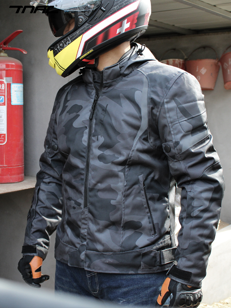 TNAC Tuochi Bat motorcycle riding suit Men's and women's four seasons waterproof fall casual camouflage motorcycle rider jacket