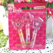 Barbie doll pencil cap cute cartoon Wood Barbie Princess pen set 3 with drill pen cap