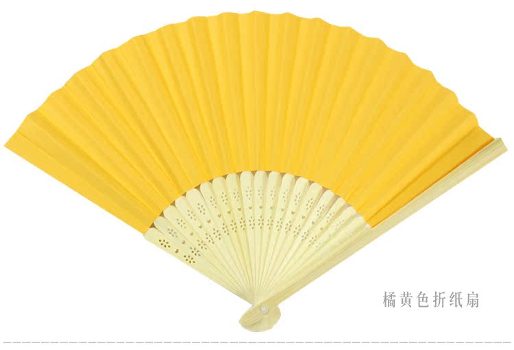 Màu trống gấp fan mẫu giáo sáng tạo TỰ LÀM nguyên liệu handmade phong cách Trung Quốc thư pháp cung điện fan