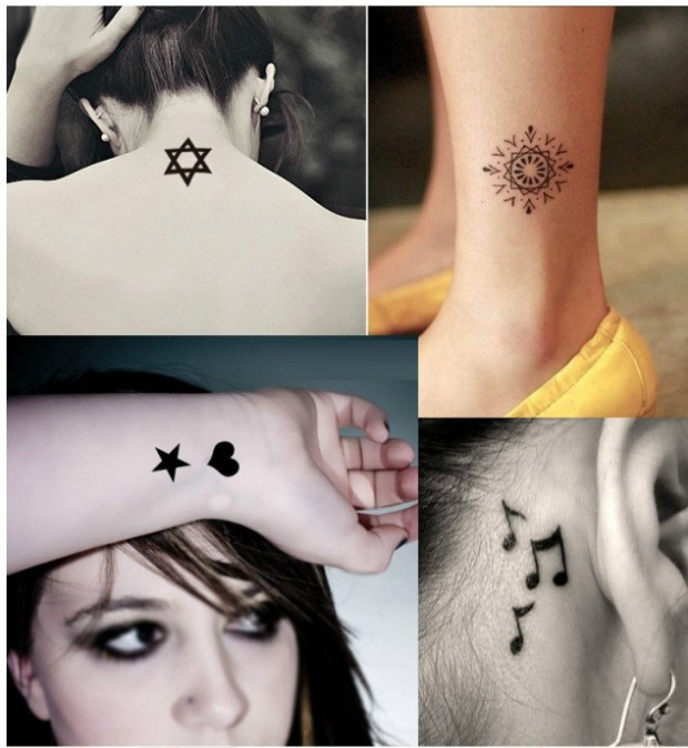 Hình xăm Real Madrid hình xăm không thấm nước Cám dỗ cá tính gợi cảm Heart Star Sun Tattoo Body vẽ cho nam và nữ hình xăm dán chữ