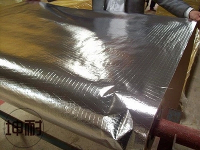 FSK-50A double-sided flame-retardant aluminium foil fibreglass plate rock wool plate anti-fibre exfoliate aluminium foil spot