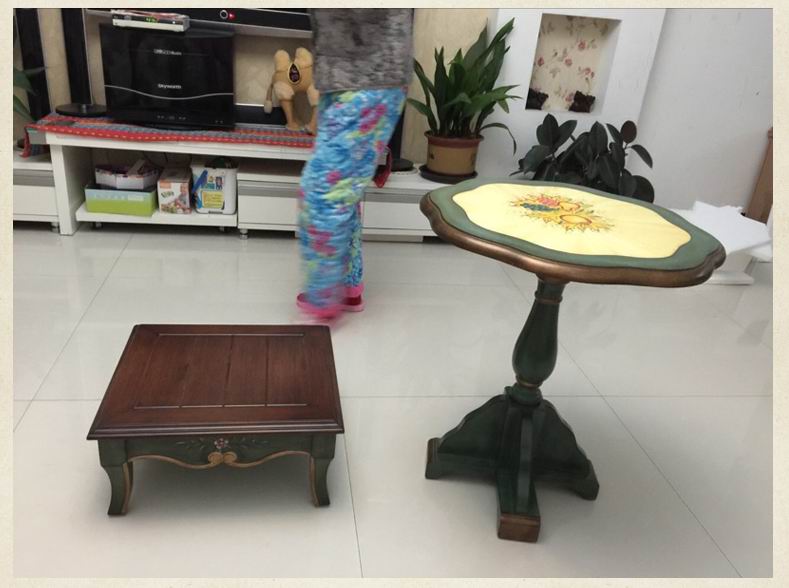 Ưu đãi đặc biệt sofa Mỹ bên một vài đồ nội thất phòng khách bàn cà phê nhỏ để thương lượng bàn sáng Địa Trung Hải sơn một vài 0168 - Bàn trà mẫu bàn ghế gỗ
