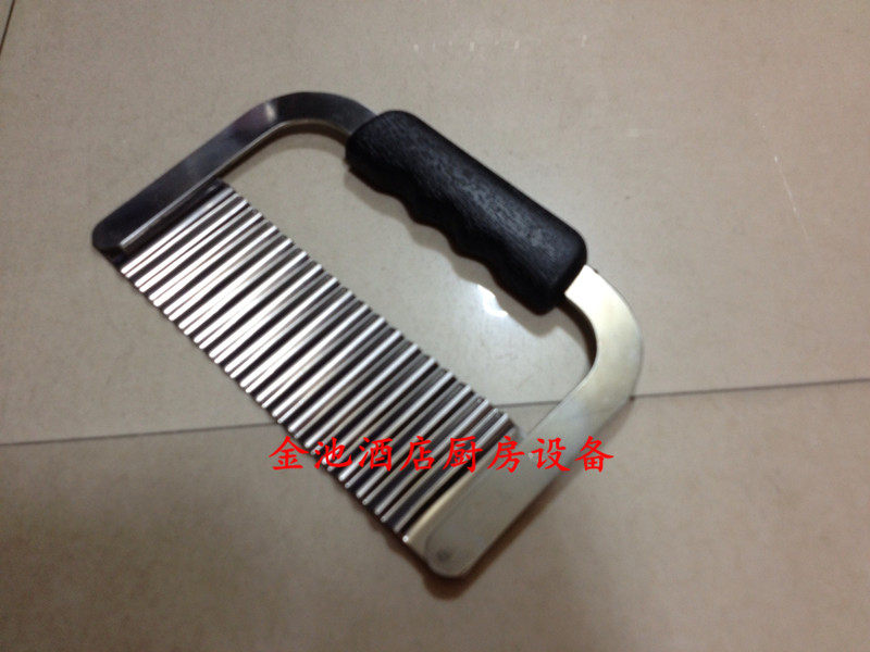 Outlet Corrugated Knife Wave Knife Potato Knife Stainless Steel Fries Knife kitchen knife Kitchen Knife with Multi-purpose knives